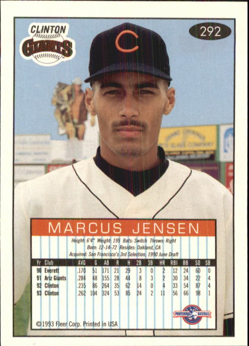 1993-94 Excel (Fleer) Minor League Baseball "Main Set" Cards #151 to #300 - Picture 283 of 299