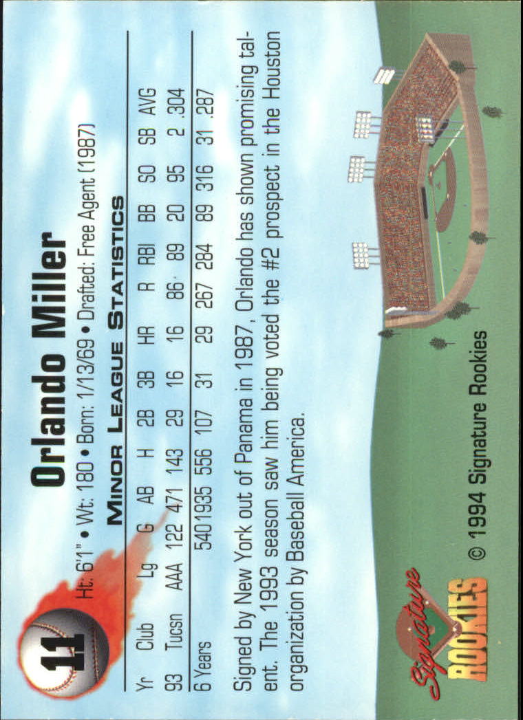 1994 Signature Rookies Signatures Top Prospects Autos /8650 (scegli i tuoi giocatori) - Foto 5 di 50
