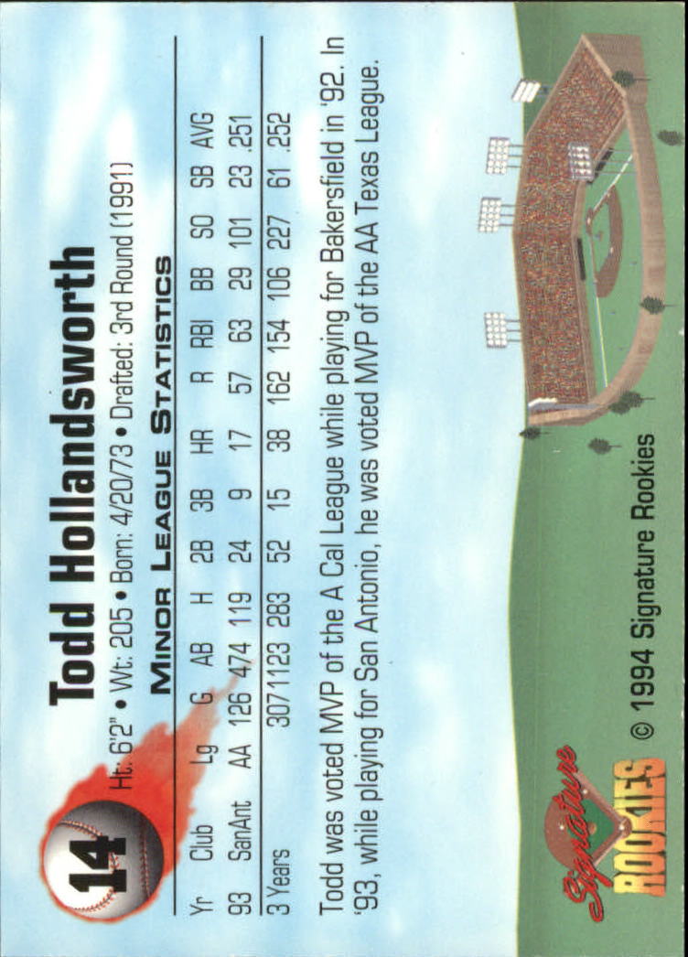 1994 Signature Rookies Signatures Top Prospects Autos /8650 (scegli i tuoi giocatori) - Foto 11 di 50