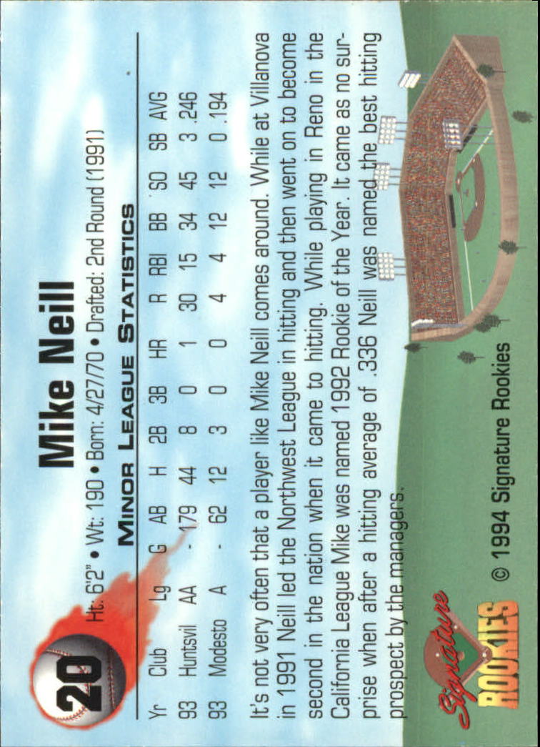 1994 Signature Rookies Signatures Top Prospects Autos /8650 (scegli i tuoi giocatori) - Foto 17 di 50