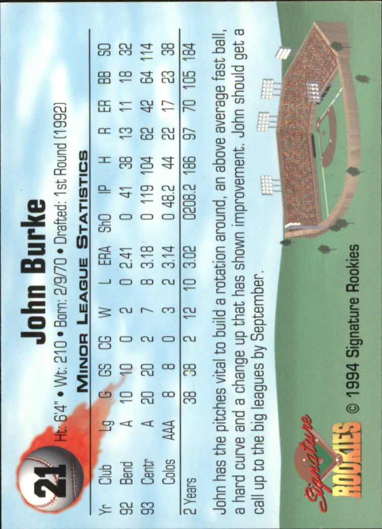 1994 Signature Rookies Signatures Top Prospects Autos /8650 (scegli i tuoi giocatori) - Foto 19 di 50