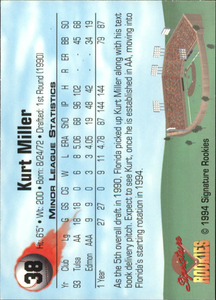 1994 Signature Rookies Signatures Top Prospects Autos /8650 (scegli i tuoi giocatori) - Foto 38 di 50