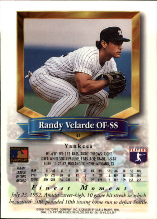 1994 Finest Baseball - Picture 31 of 311