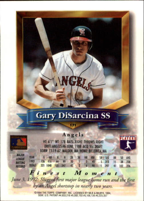 1994 Finest Baseball - Picture 161 of 311