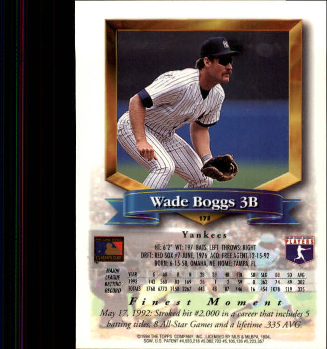 1994 Finest Baseball - Picture 165 of 311