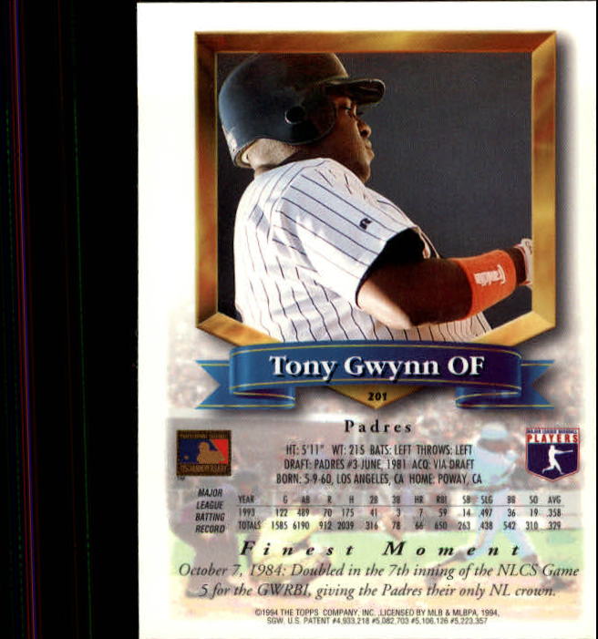 1994 Finest Baseball - Picture 199 of 311