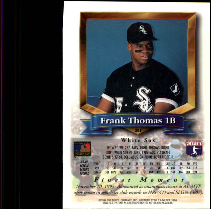 1994 Finest Baseball - Picture 203 of 311