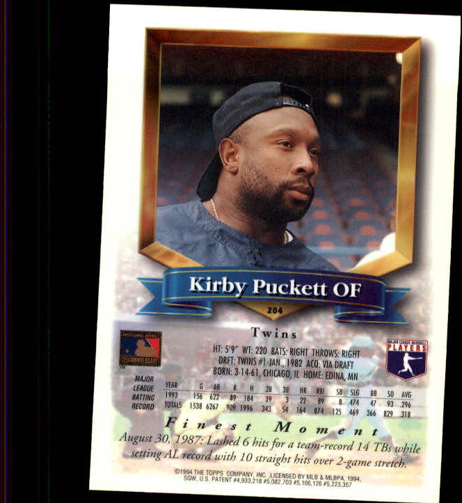 1994 Finest Baseball - Picture 205 of 311