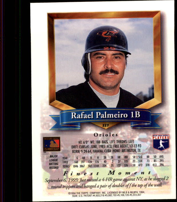 1994 Finest Baseball - Picture 229 of 311