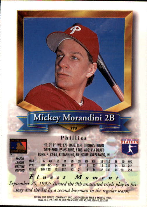 1994 Finest Baseball - Picture 241 of 311