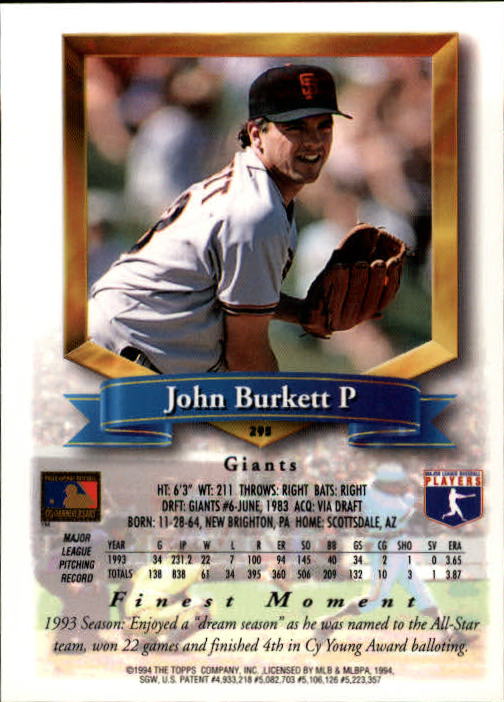 1994 Finest Baseball - Picture 247 of 311