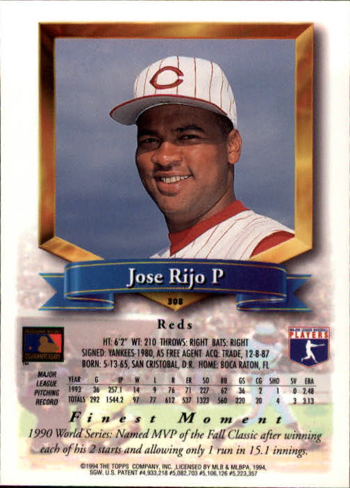 1994 Finest Baseball - Picture 249 of 311
