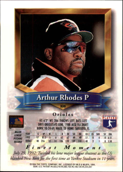 1994 Finest Baseball - Picture 259 of 311