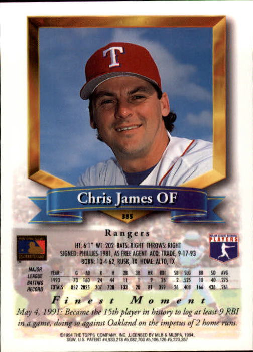 1994 Finest Baseball - Picture 277 of 311