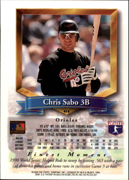 1994 Finest Baseball - Picture 291 of 311