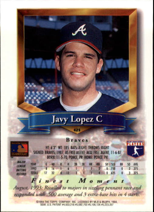 1994 Finest Baseball - Picture 295 of 311