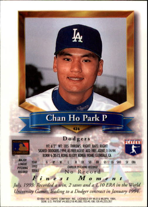 1994 Finest Baseball - Picture 297 of 311