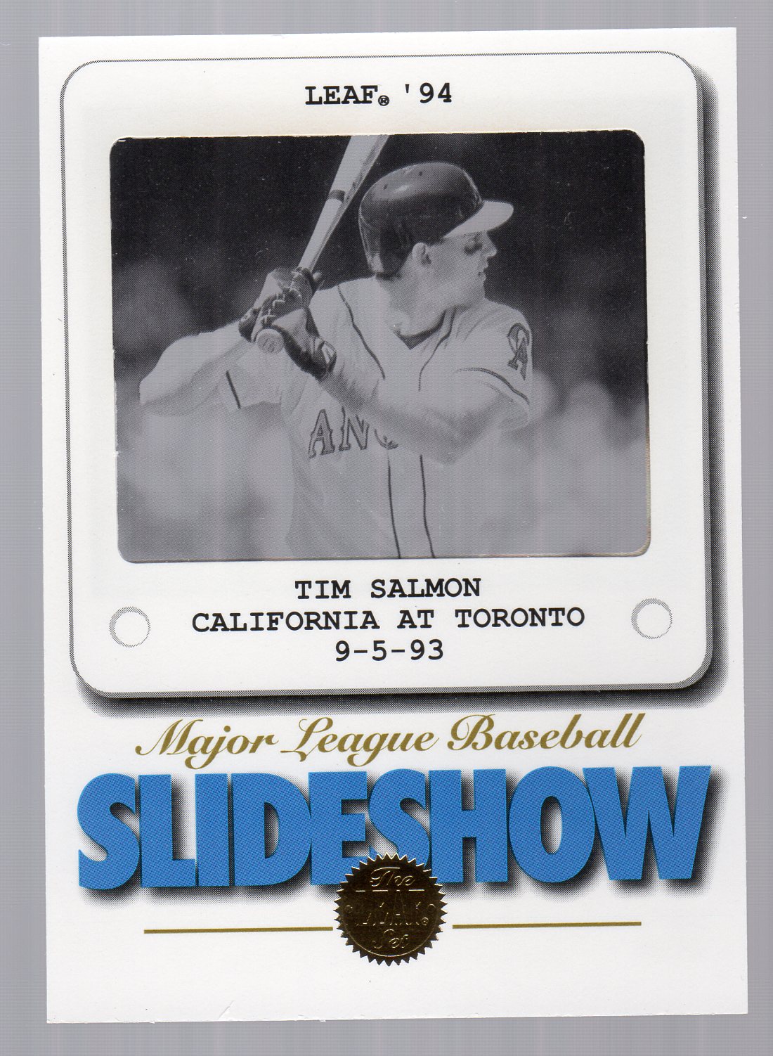 Tarjetas insertadas Leaf Baseball 1994 "Slideshow" - Imagen 9 de 12