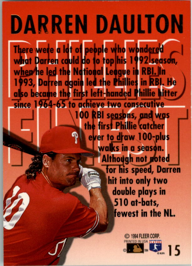 1994 Ultra (Fleer) Baseball "Insert" Cards - Picture 153 of 177