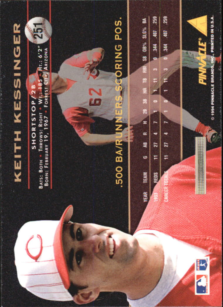 1994 Pinnacle Baseball Card Pick 251-500 - Picture 3 of 498