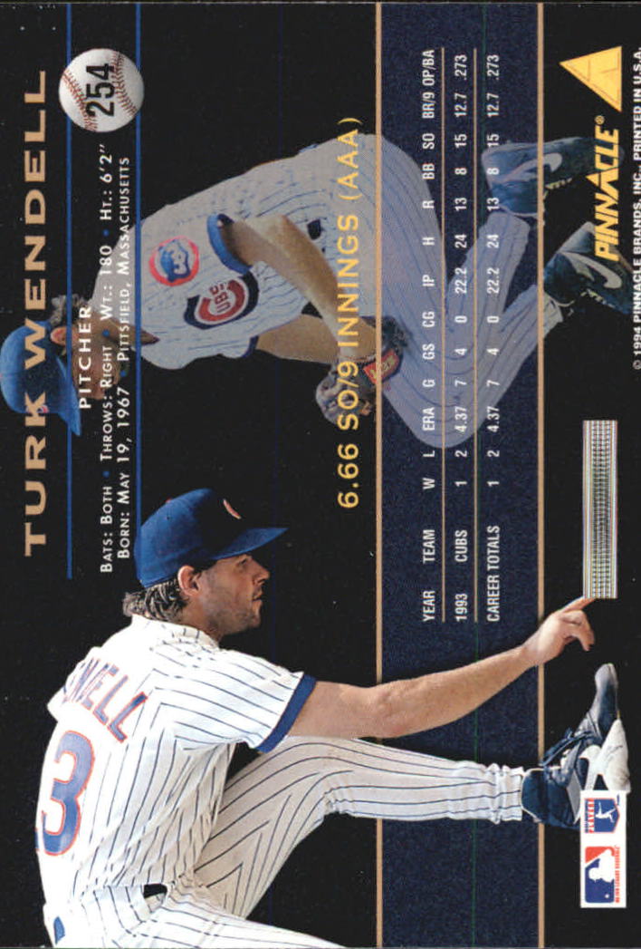 1994 Pinnacle Baseball Card Pick 251-500 - Picture 9 of 498