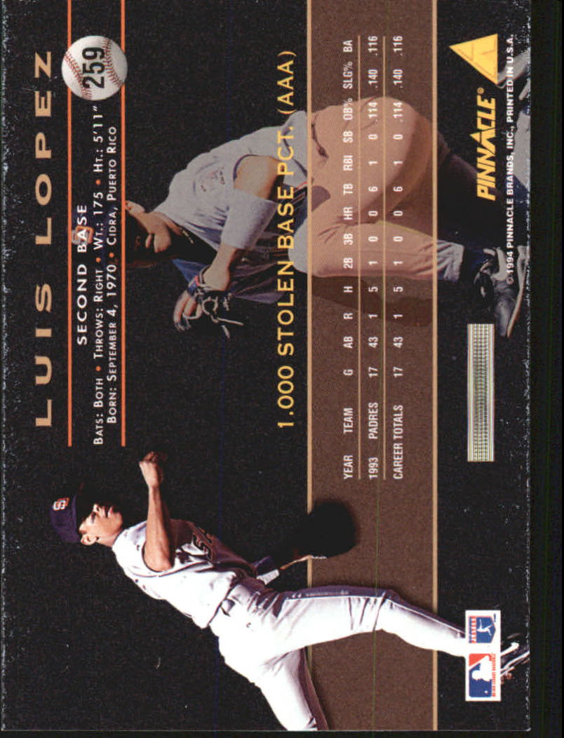 1994 Pinnacle Baseball Card Pick 251-500 - Picture 19 of 498