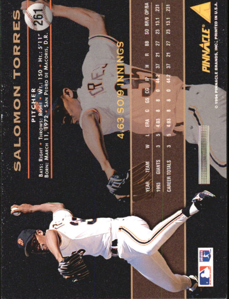1994 Pinnacle Baseball Card Pick 251-500 - Picture 23 of 498