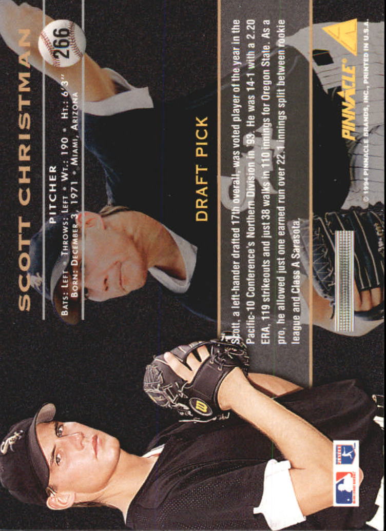 1994 Pinnacle Baseball Card Pick 251-500 - Picture 33 of 498