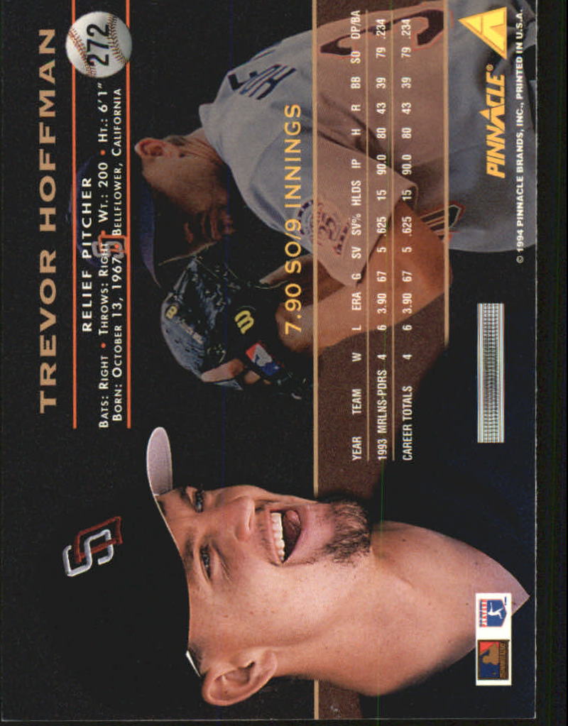 1994 Pinnacle Baseball Card Pick 251-500 - Picture 44 of 498