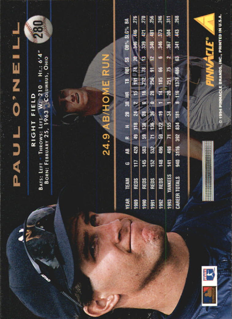 1994 Pinnacle Baseball Card Pick 251-500 - Picture 60 of 498
