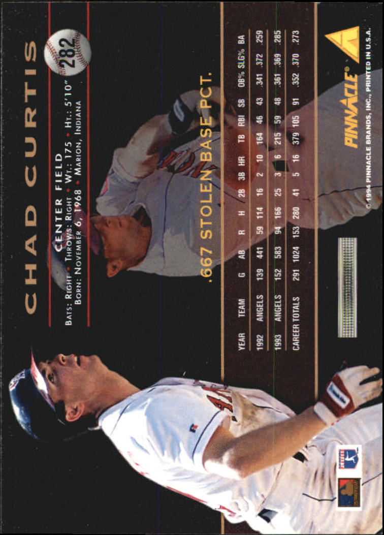 1994 Pinnacle Baseball Card Pick 251-500 - Picture 64 of 498