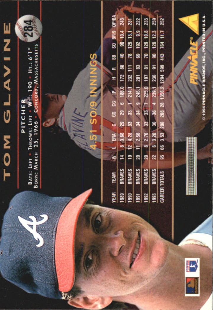 1994 Pinnacle Baseball Card Pick 251-500 - Picture 68 of 498