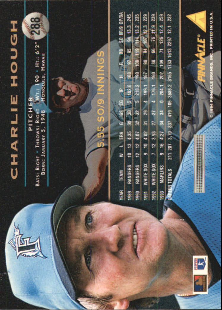1994 Pinnacle Baseball Card Pick 251-500 - Picture 76 of 498