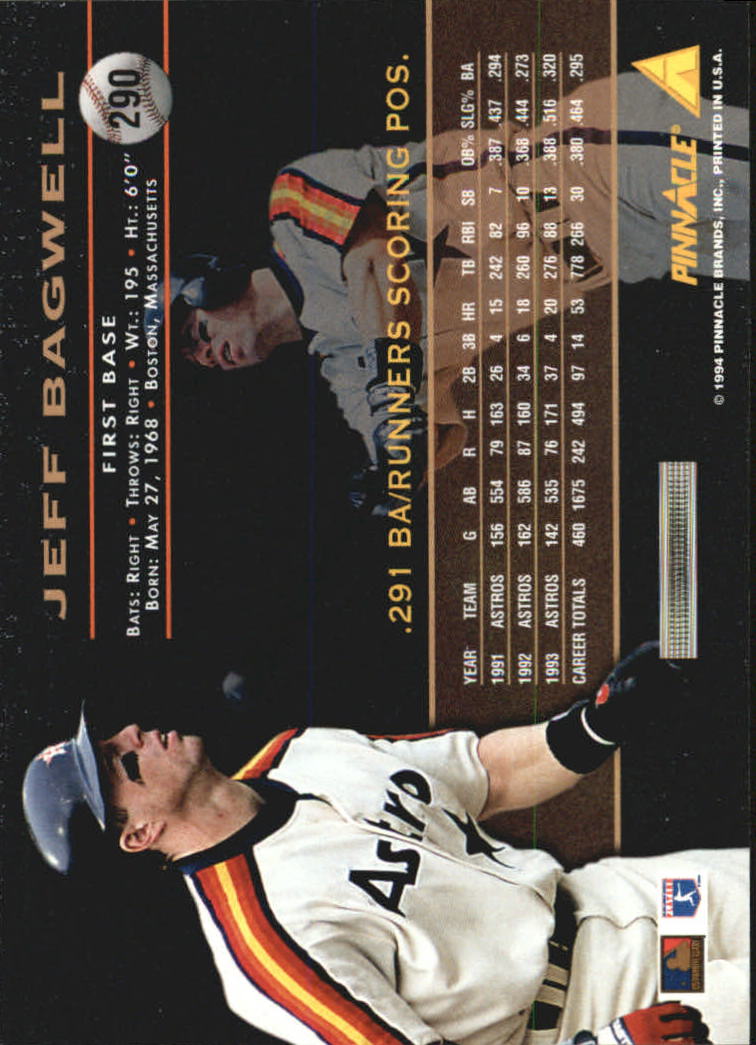 1994 Pinnacle Baseball Card Pick 251-500 - Picture 80 of 498