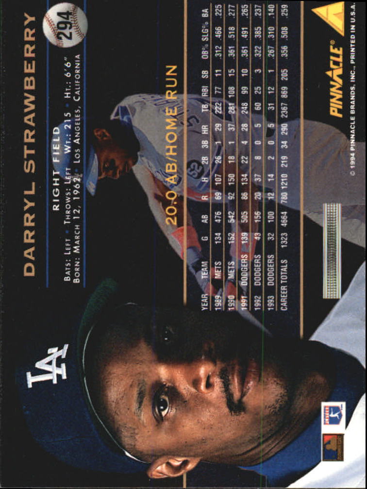 1994 Pinnacle Baseball Card Pick 251-500 - Picture 88 of 498