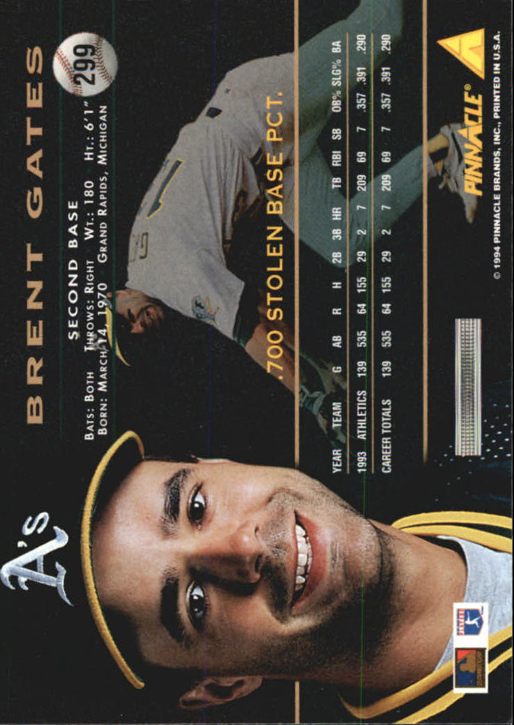1994 Pinnacle Baseball Card Pick 251-500 - Picture 98 of 498