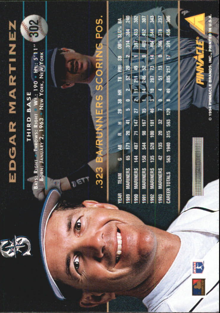 1994 Pinnacle Baseball Card Pick 251-500 - Picture 104 of 498