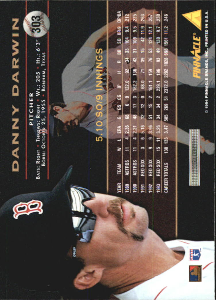 1994 Pinnacle Baseball Card Pick 251-500 - Picture 106 of 498