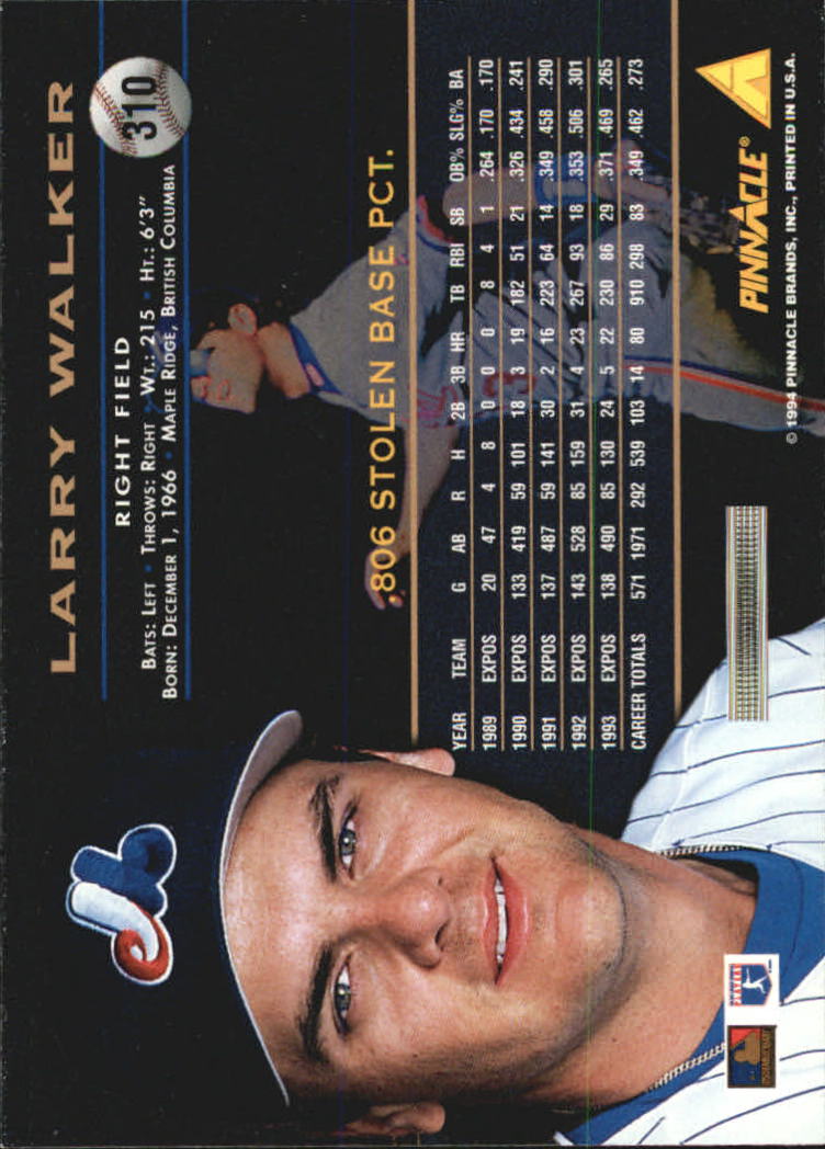 1994 Pinnacle Baseball Card Pick 251-500 - Picture 120 of 498