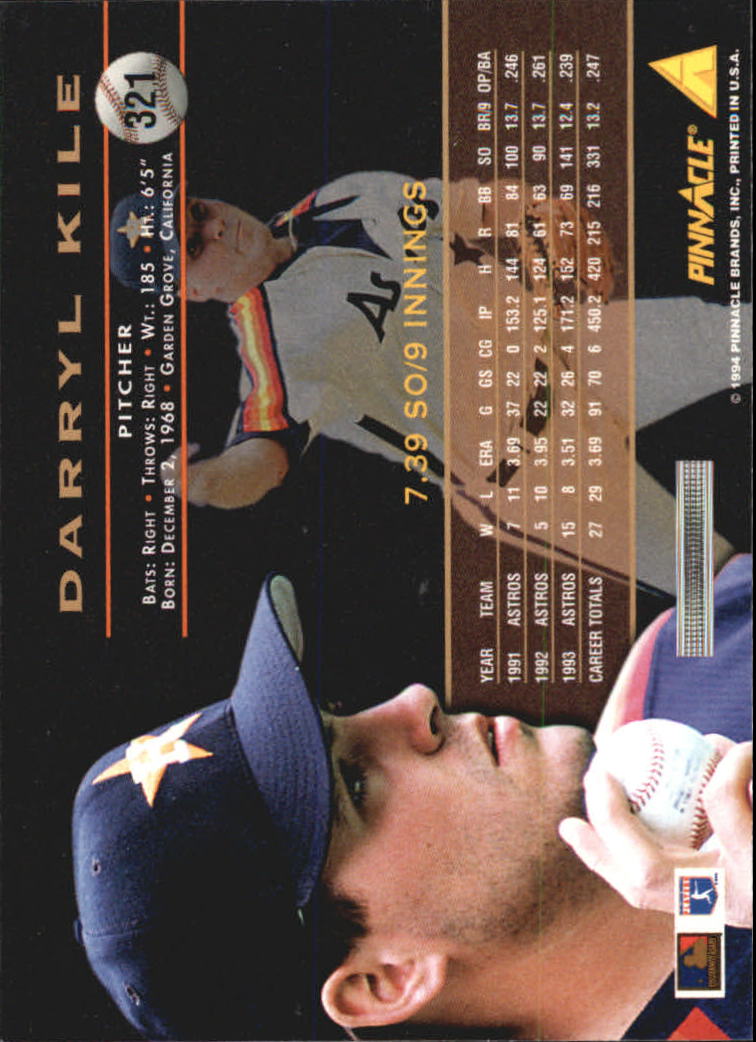 1994 Pinnacle Baseball Card Pick 251-500 - Picture 142 of 498