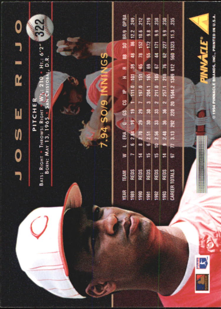1994 Pinnacle Baseball Card Pick 251-500 - Picture 144 of 498
