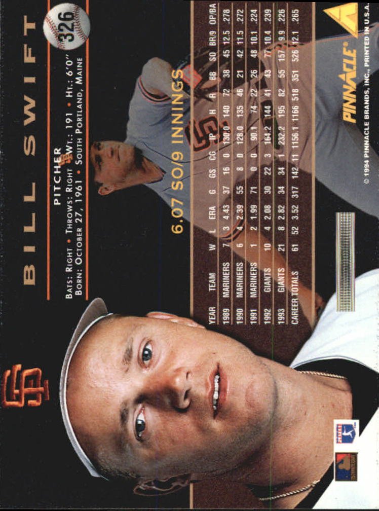 1994 Pinnacle Baseball Card Pick 251-500 - Picture 152 of 498