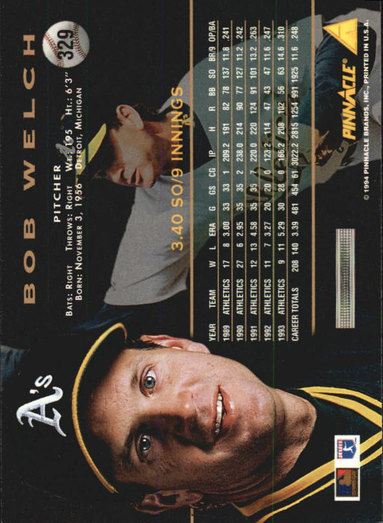 1994 Pinnacle Baseball Card Pick 251-500 - Picture 158 of 498
