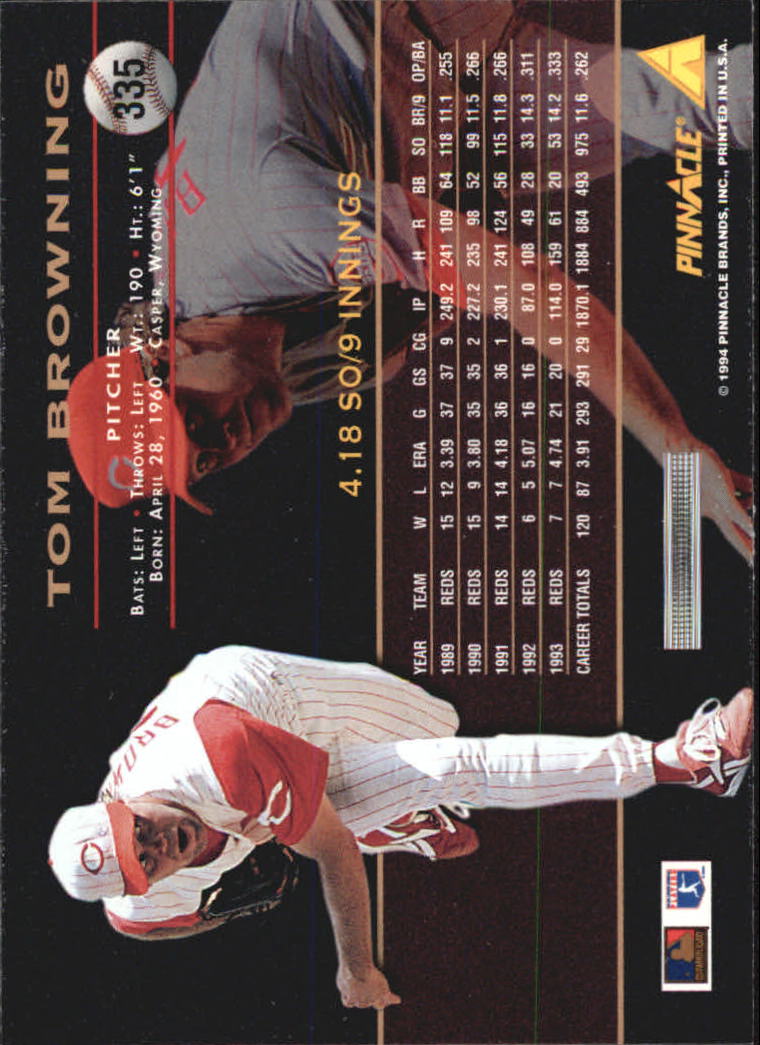 1994 Pinnacle Baseball Card Pick 251-500 - Picture 170 of 498