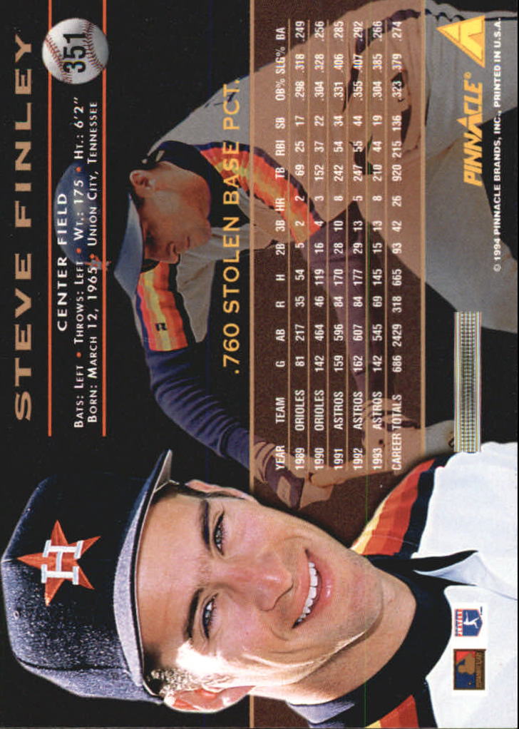 1994 Pinnacle Baseball Card Pick 251-500 - Picture 202 of 498