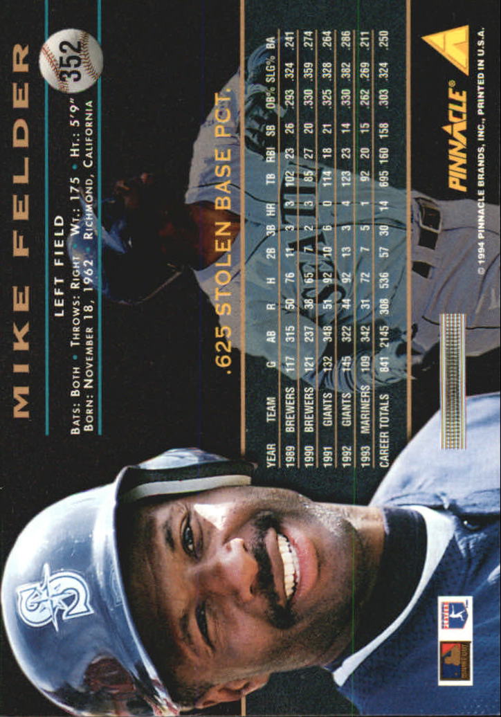 1994 Pinnacle Baseball Card Pick 251-500 - Picture 204 of 498