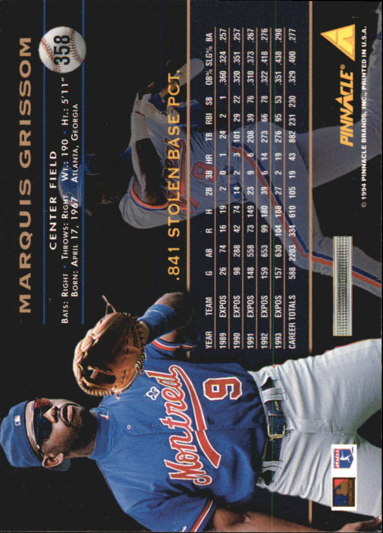 1994 Pinnacle Baseball Card Pick 251-500 - Picture 216 of 498