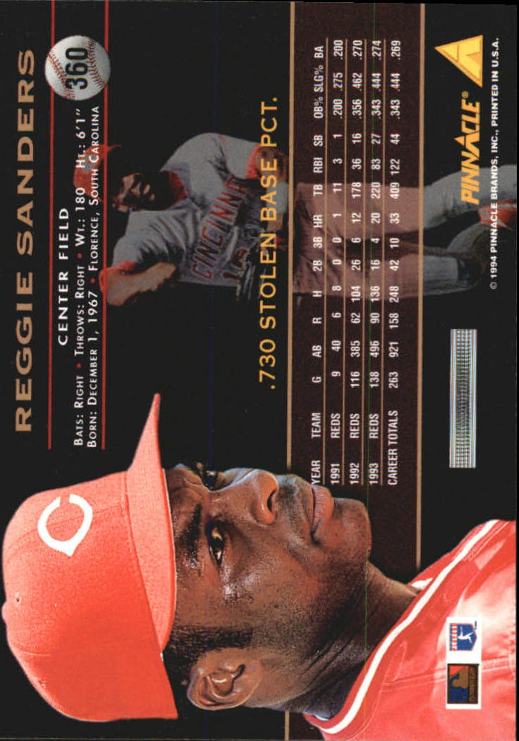 1994 Pinnacle Baseball Card Pick 251-500 - Picture 220 of 498