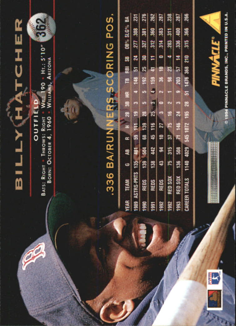1994 Pinnacle Baseball Card Pick 251-500 - Picture 224 of 498