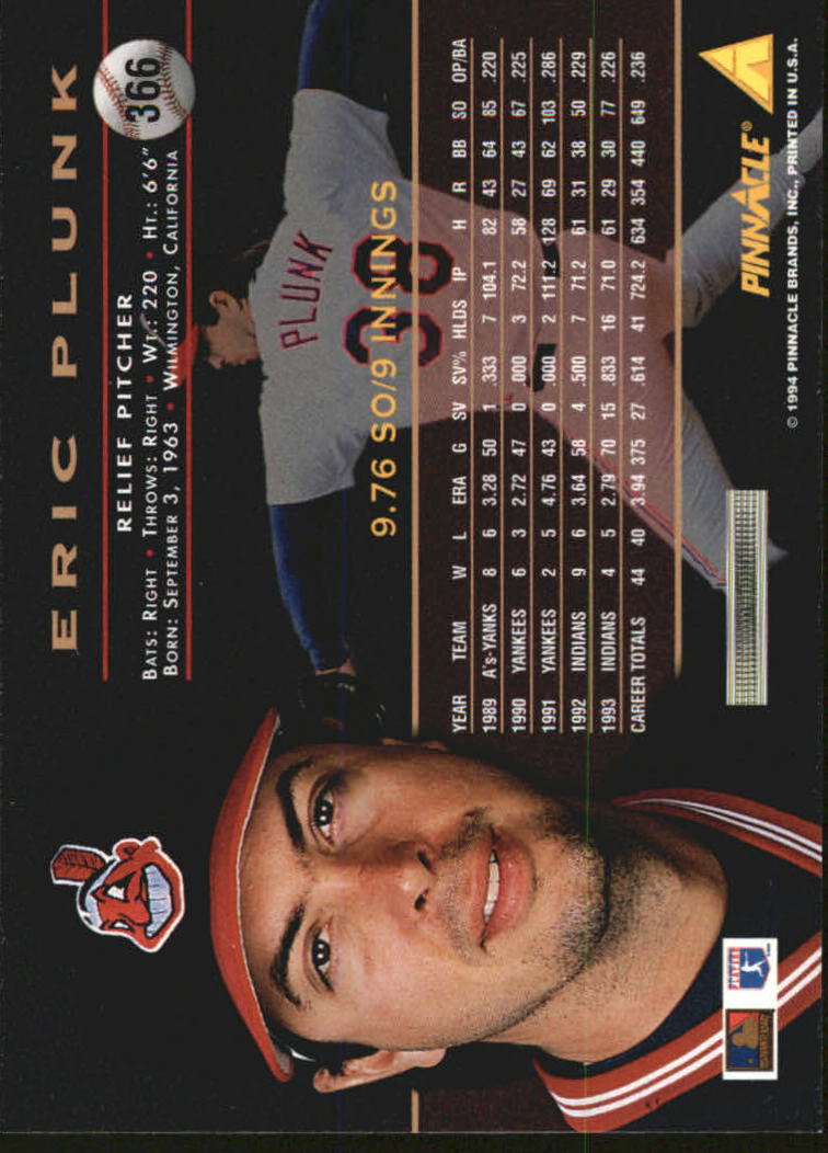1994 Pinnacle Baseball Card Pick 251-500 - Picture 232 of 498
